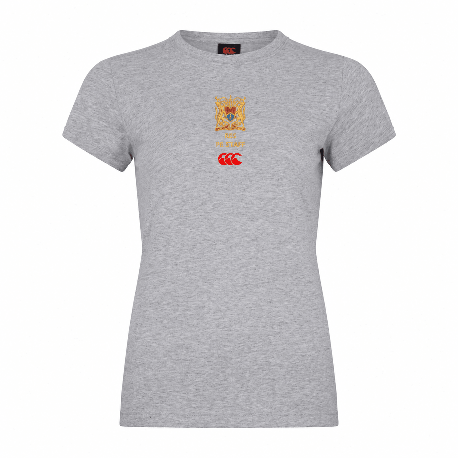 RES PE Staff - Club Plain Tee - Ladies - Grey -Canterbury- Stash Shop