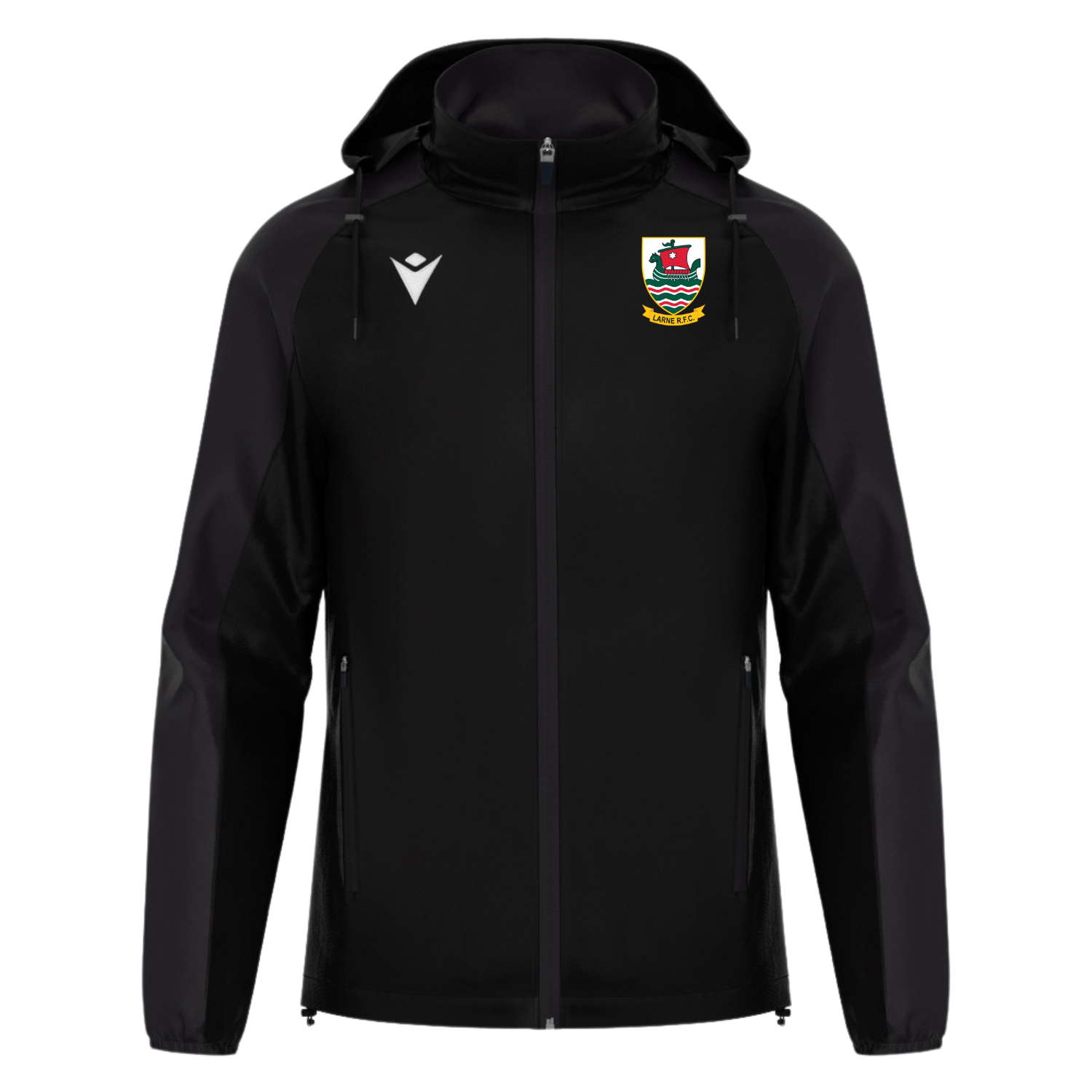 Larne Rugby Club - Fleece Lined Rain Jacket