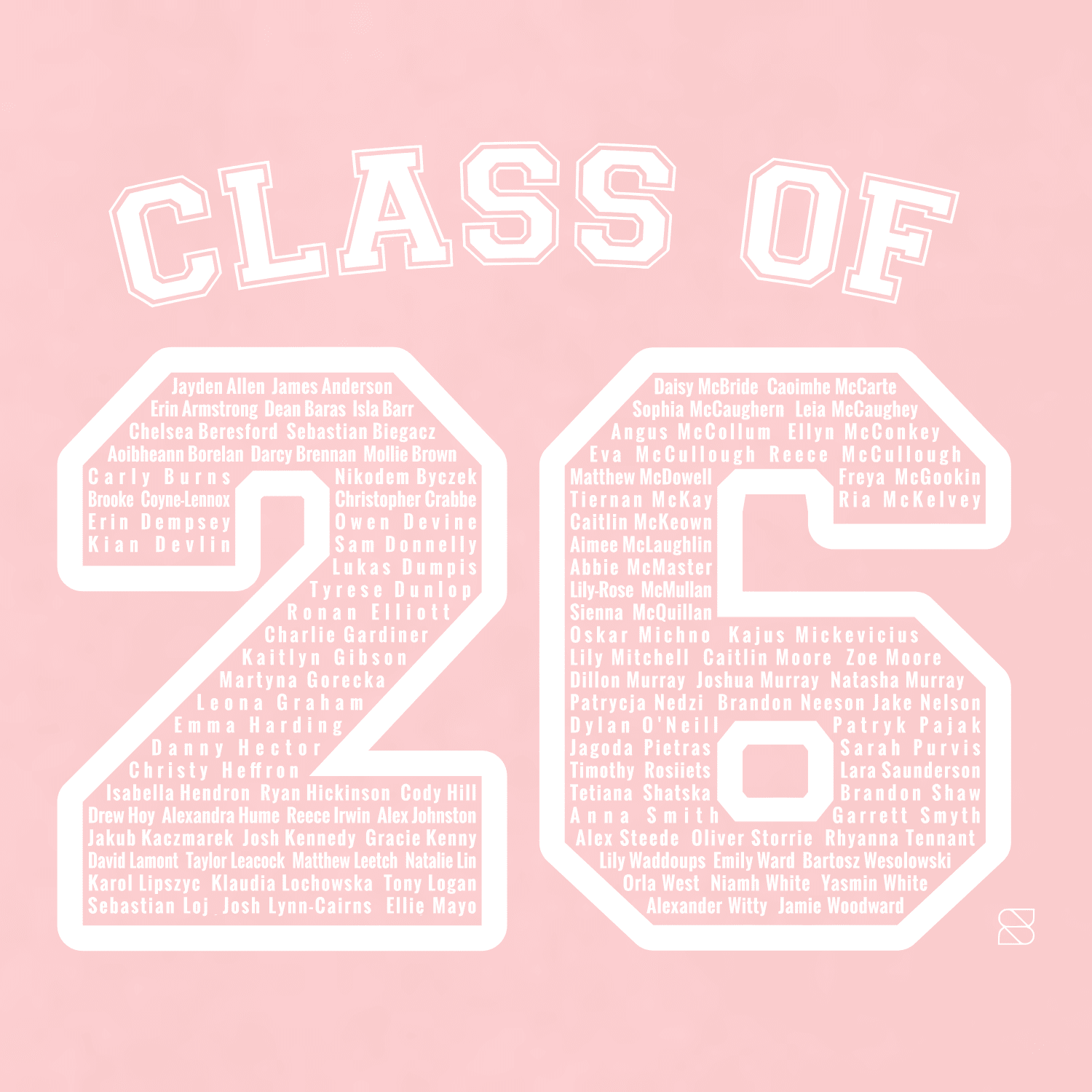 Slemish College School Leavers 2026 - Premium Hoody - Baby Pink - Stash Inc. - Stash Shop