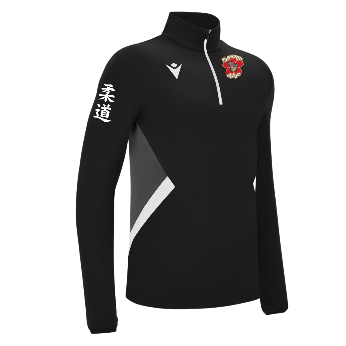 Sonkei Judo - 1/4 Zip - Black - Macron - Stash Shop