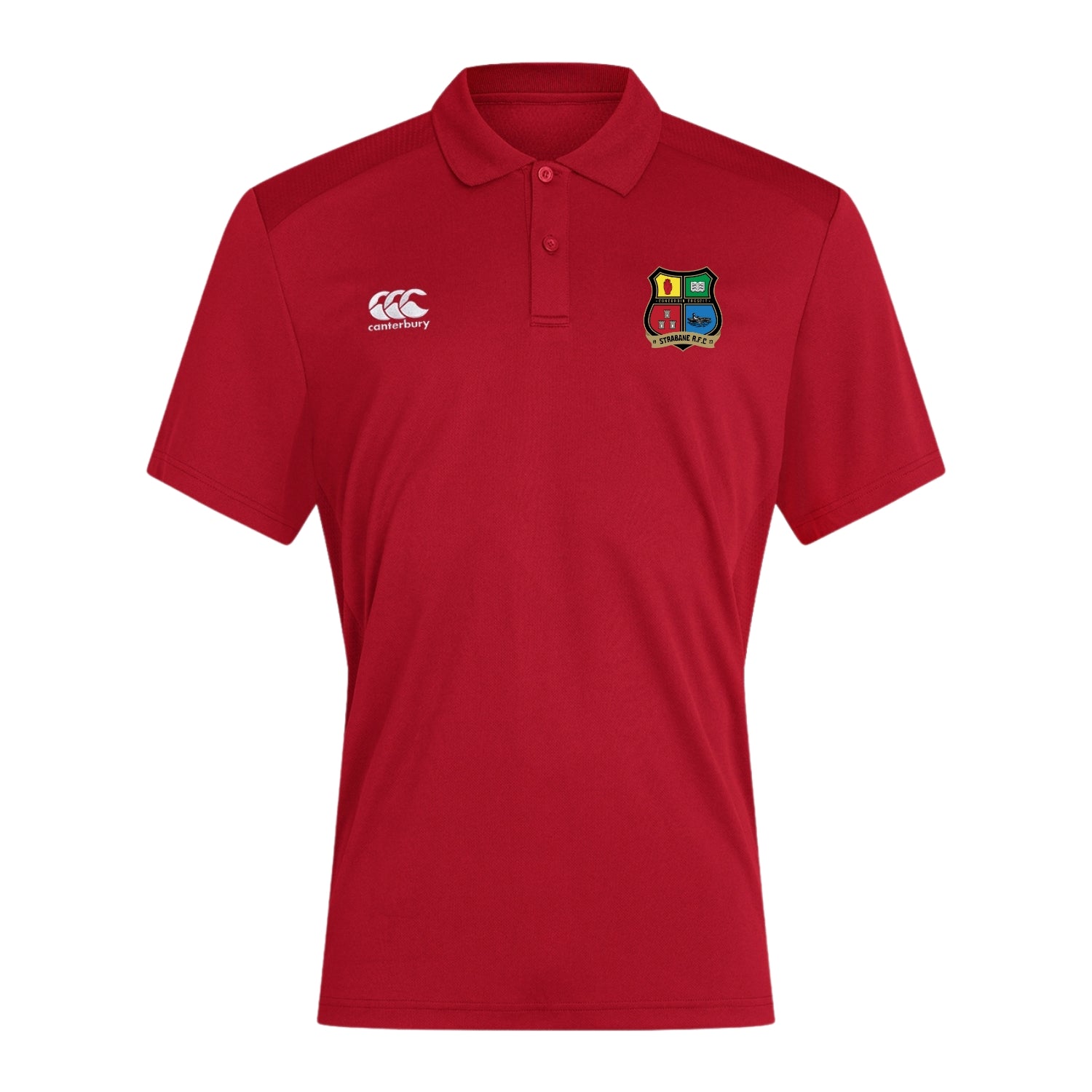 Strabane Rugby Club - Club Dry Polo - Red - Canterbury - Stash Shop
