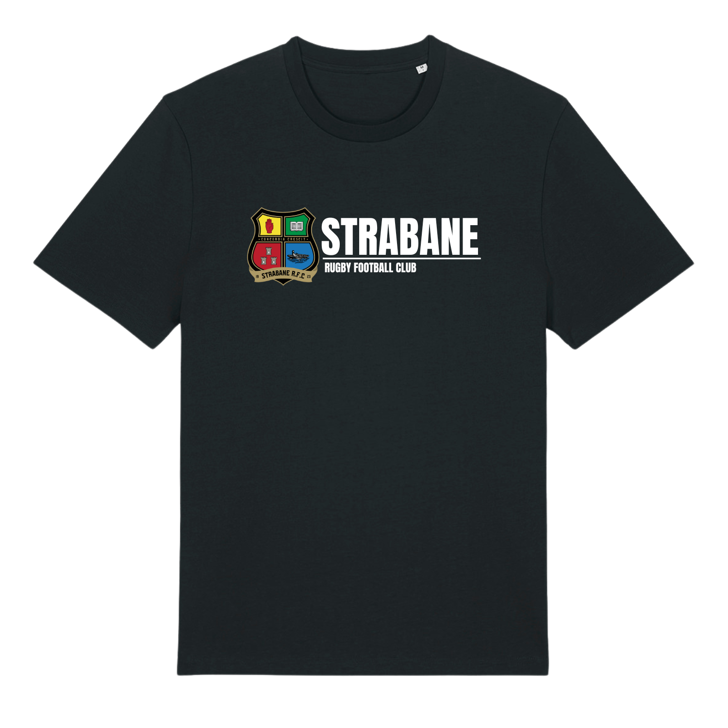 Strabane Rugby Club - Cotton Logo Tee - Black - Stash Inc. - Stash Shop