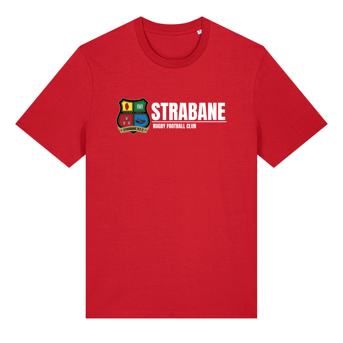 Strabane Rugby Club - Cotton Logo Tee - Red - Stash Inc. - Stash Shop