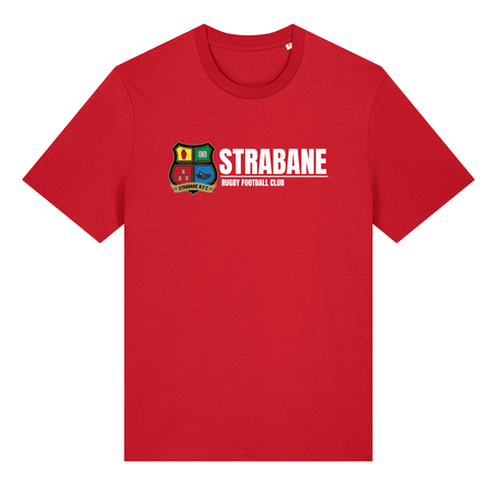 Strabane Rugby Club - Cotton Logo Tee - Red - Stash Inc. - Stash Shop