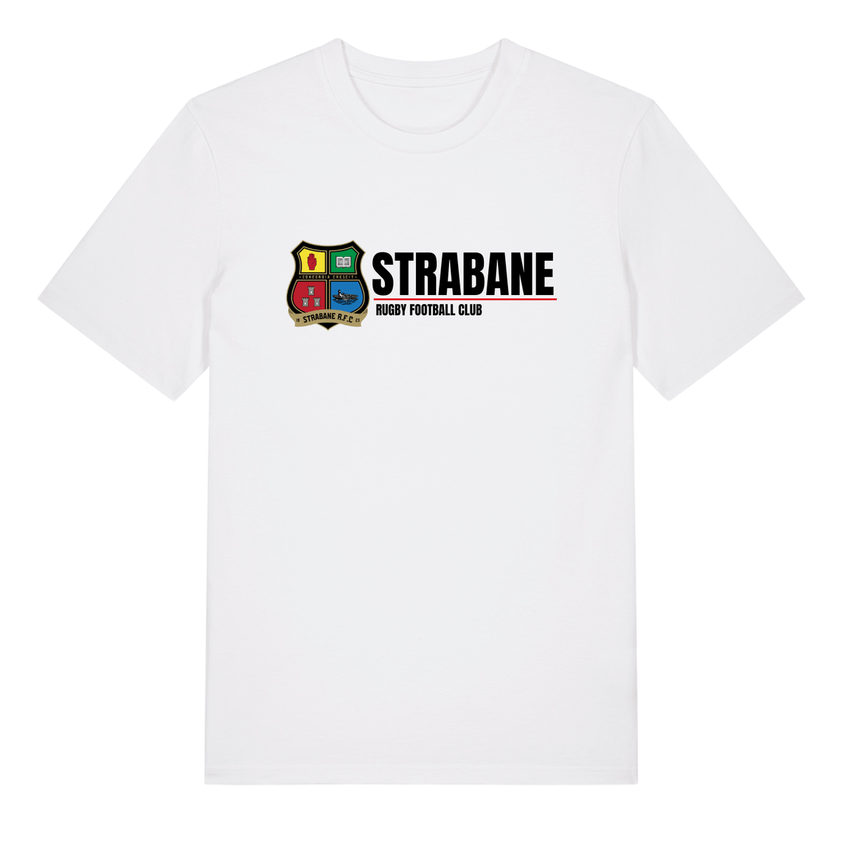 Strabane Rugby Club - Cotton Logo Tee - White - Stash Inc. - Stash Shop