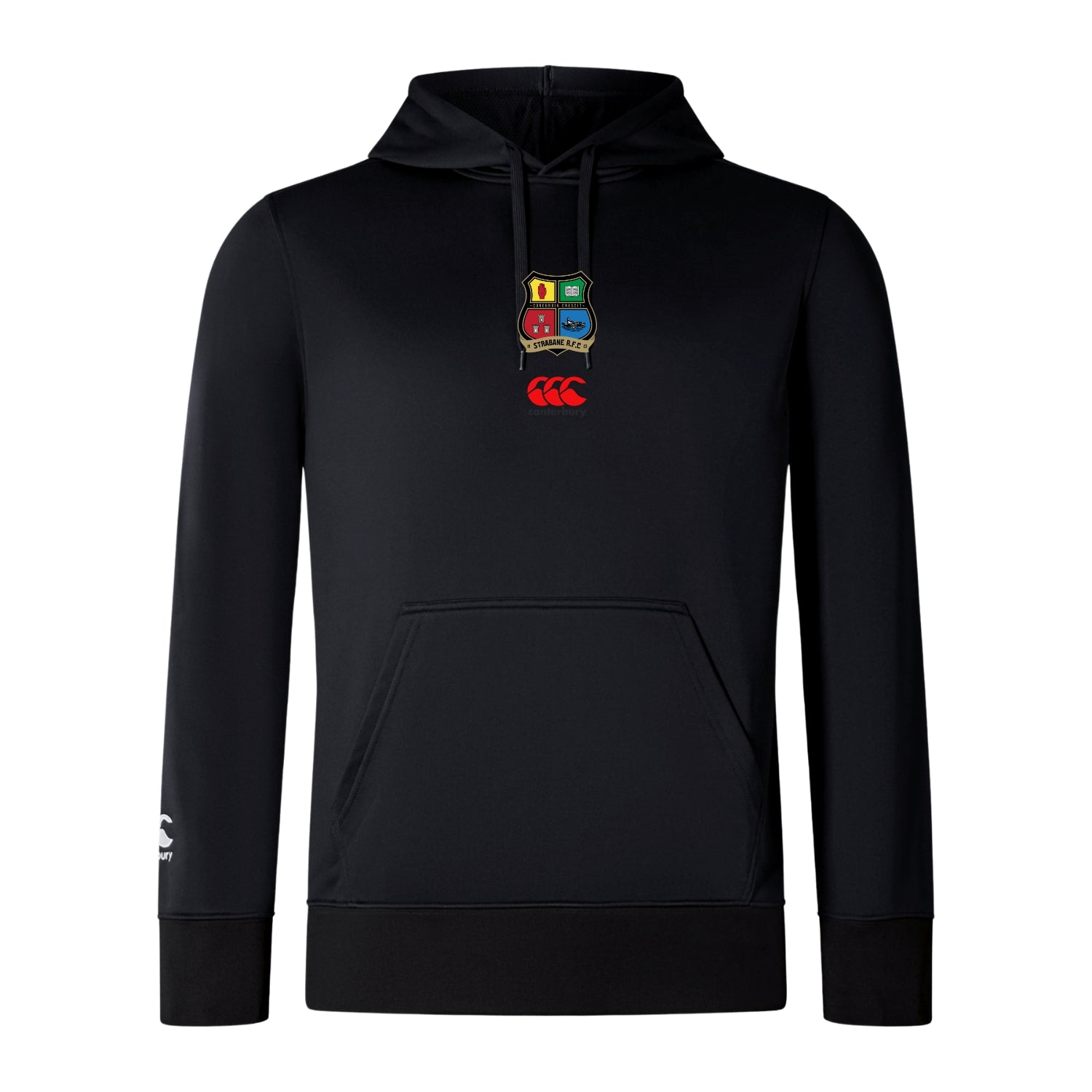 Strabane Rugby Club - Lightweight Poly Hoody - Black - Canterbury - Stash Shop