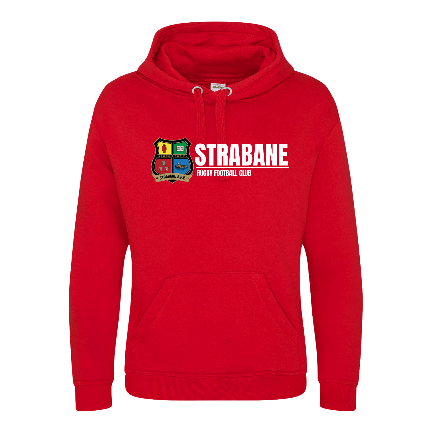 Strabane Rugby Club - Logo Hoody - Red - Stash Inc. - Stash Shop