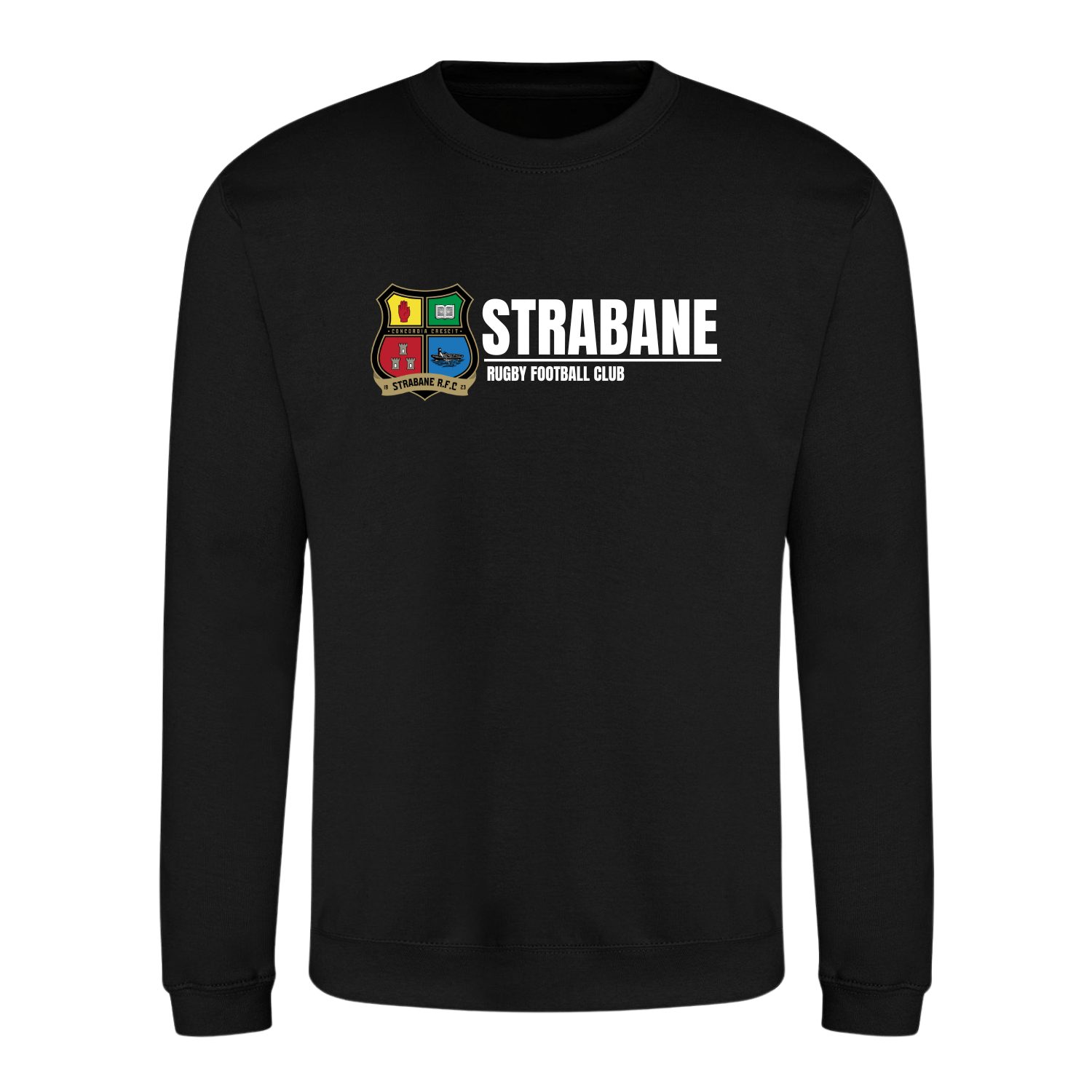 Strabane Rugby Club - Logo Sweatshirt - Black - Stash Inc. - Stash Shop