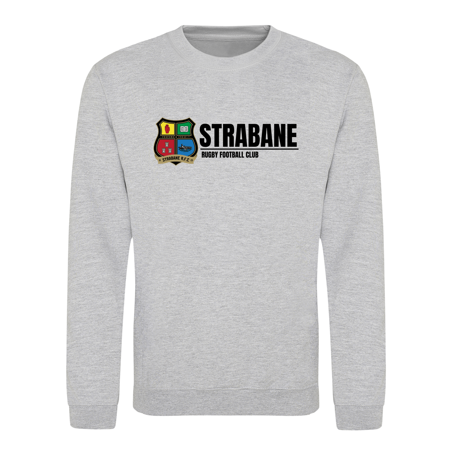 Strabane Rugby Club - Logo Sweatshirt - Grey - Stash Inc. - Stash Shop
