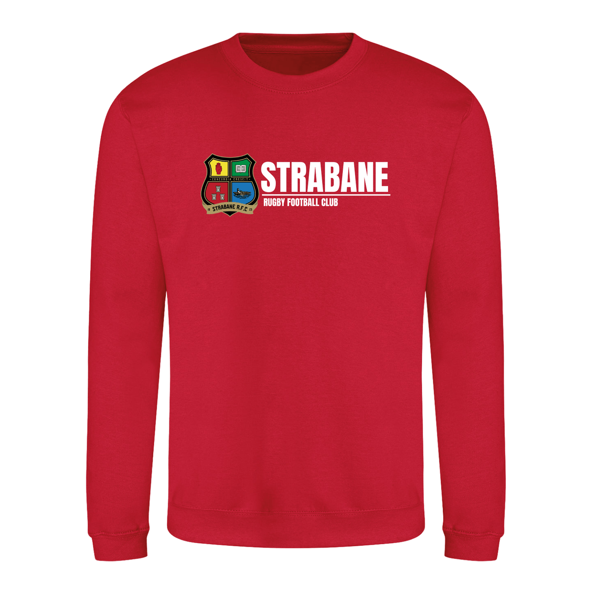 Strabane Rugby Club - Logo Sweatshirt - Red - Stash Inc. - Stash Shop