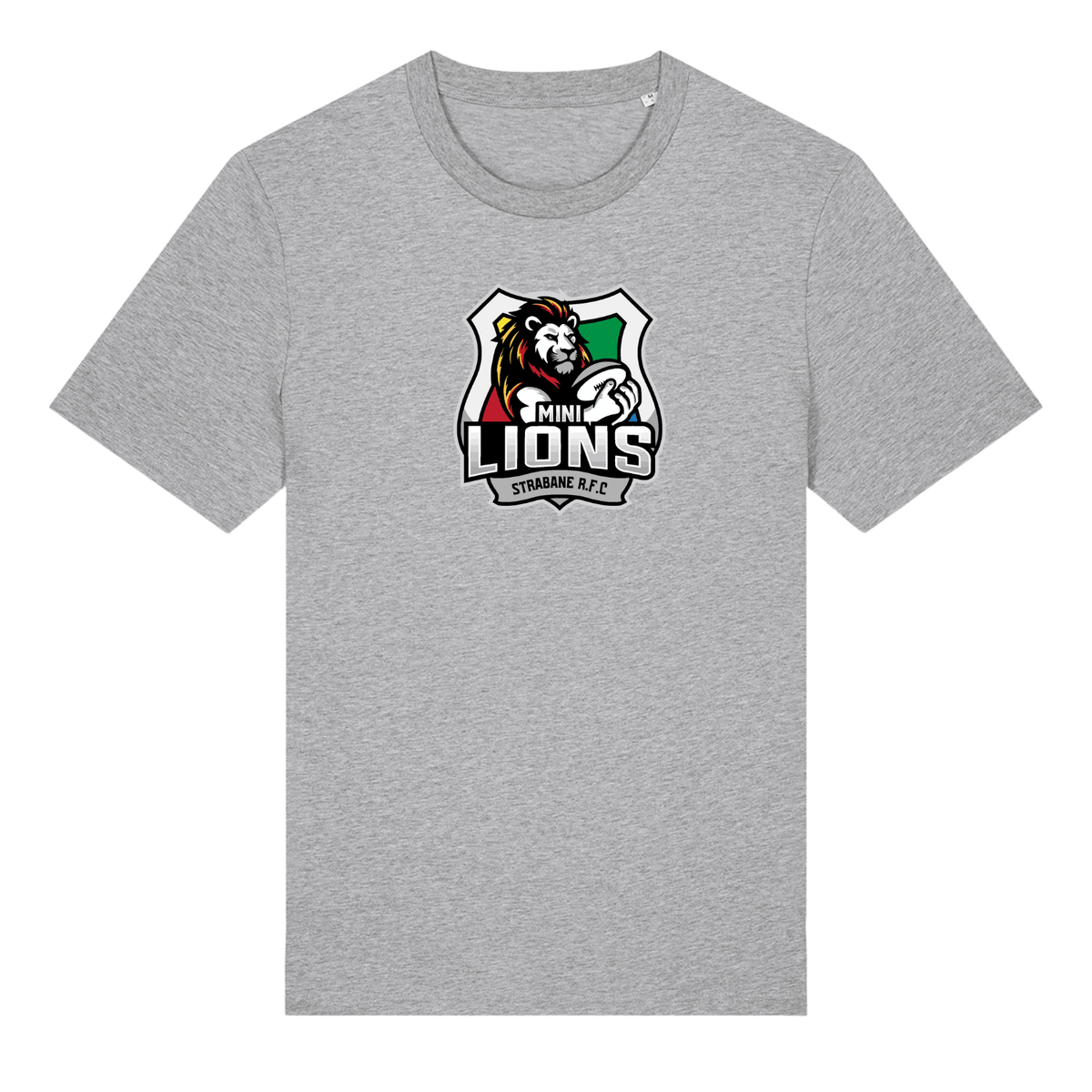 Strabane Rugby Club - Minis Lions Logo Tee - Grey - Stash Inc. - Stash Shop