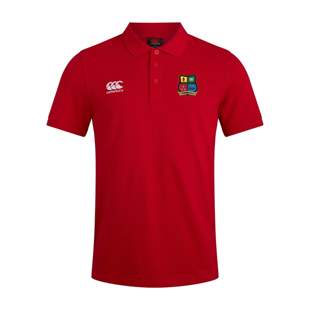 Strabane Rugby Club - Waimak Polo - Red - Canterbury - Stash Shop