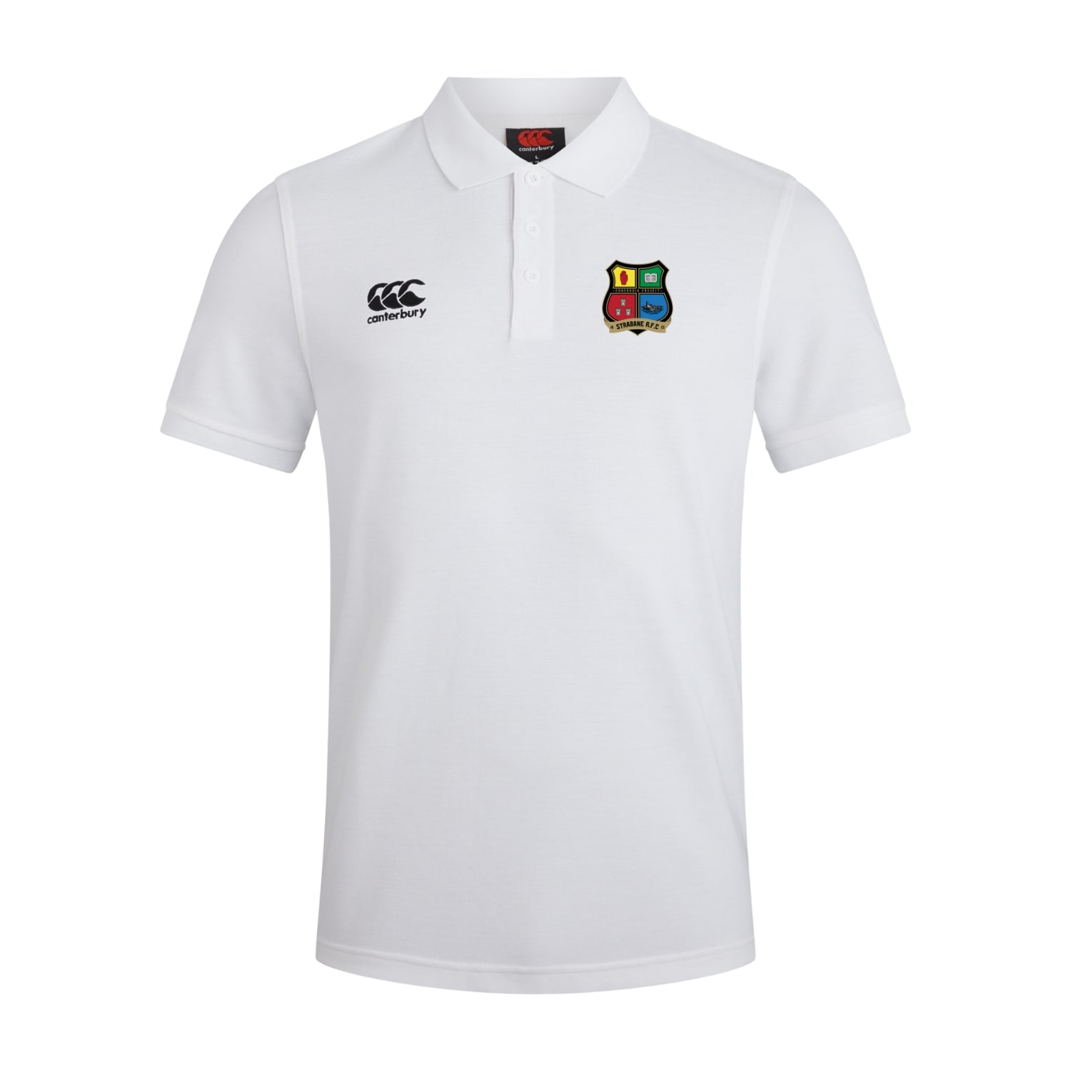 Strabane Rugby Club - Waimak Poloshirt - White - Canterbury - Stash Shop