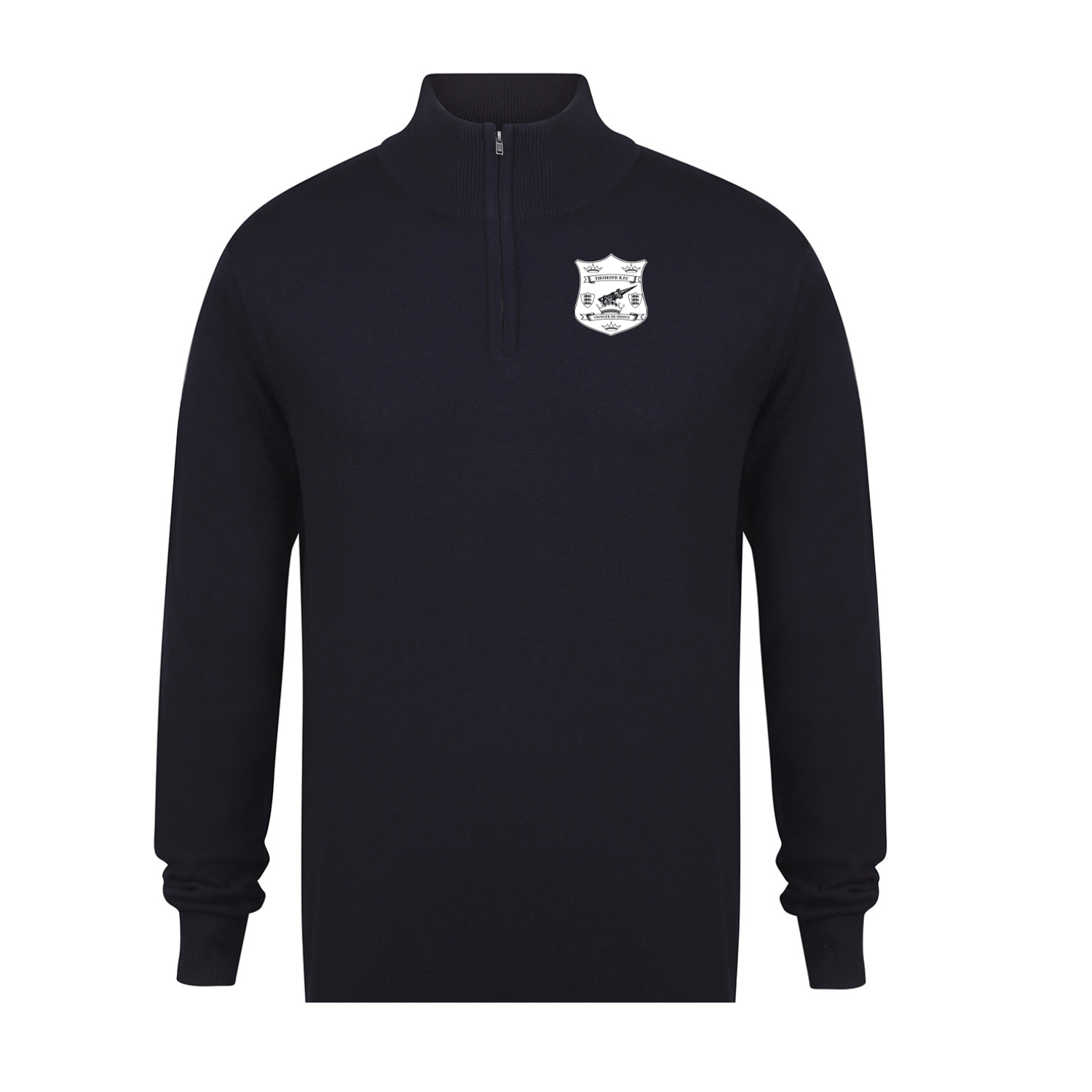 Thomond Rugby Club - 1/4 Zip Cotton Jumper - Navy - Stash Inc. - Stash Shop