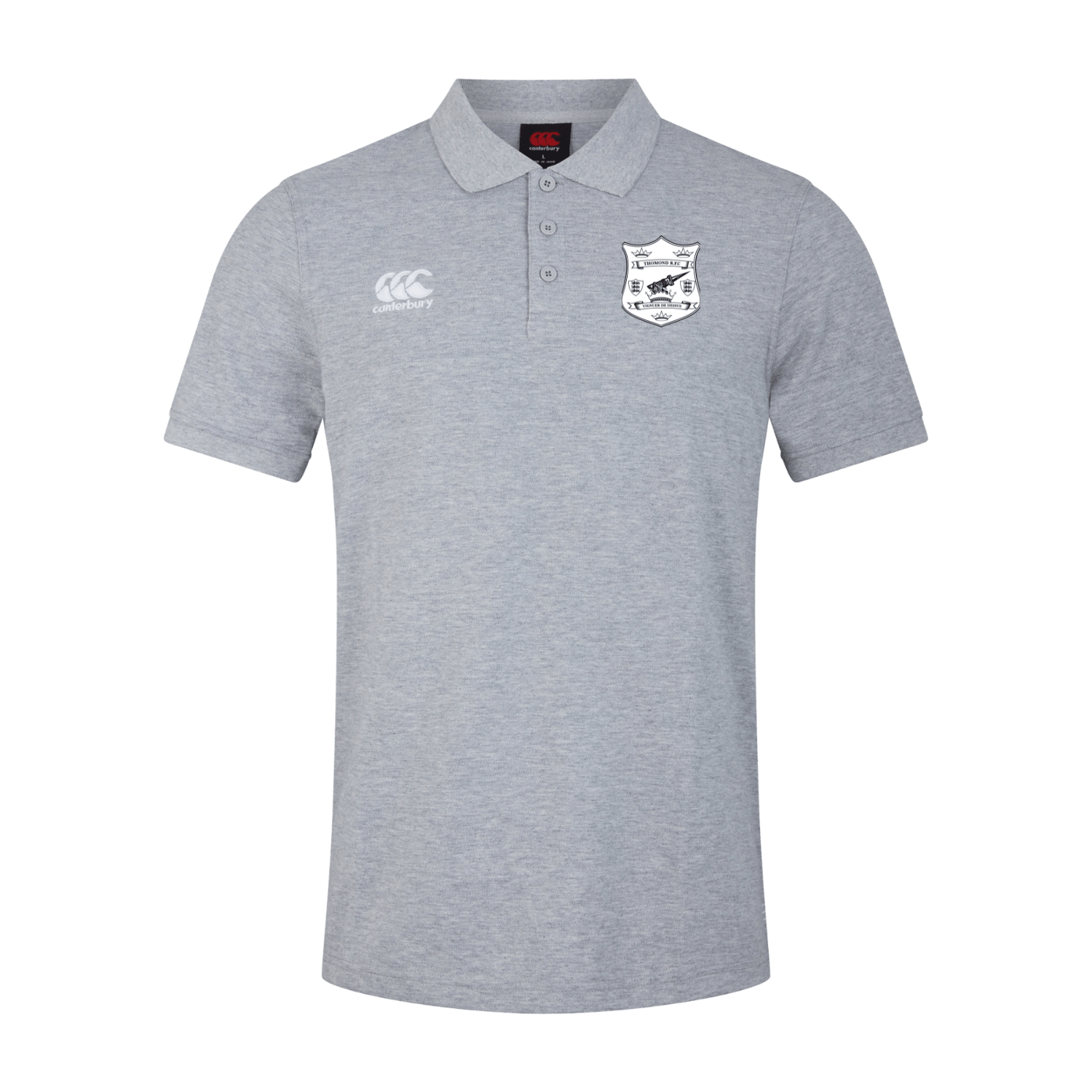 Thomond Rugby Club - Waimak Polo Shirt - Grey - Canterbury - Stash Shop