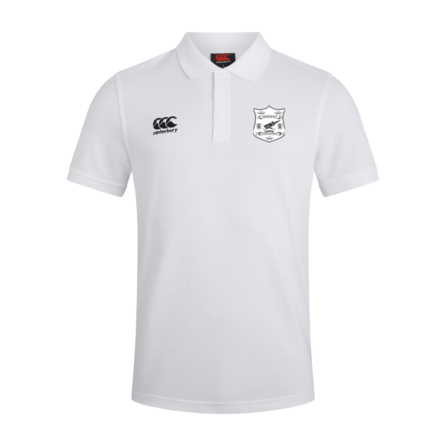 Thomond Rugby Club - Waimak Polo Shirt - White - Canterbury - Stash Shop