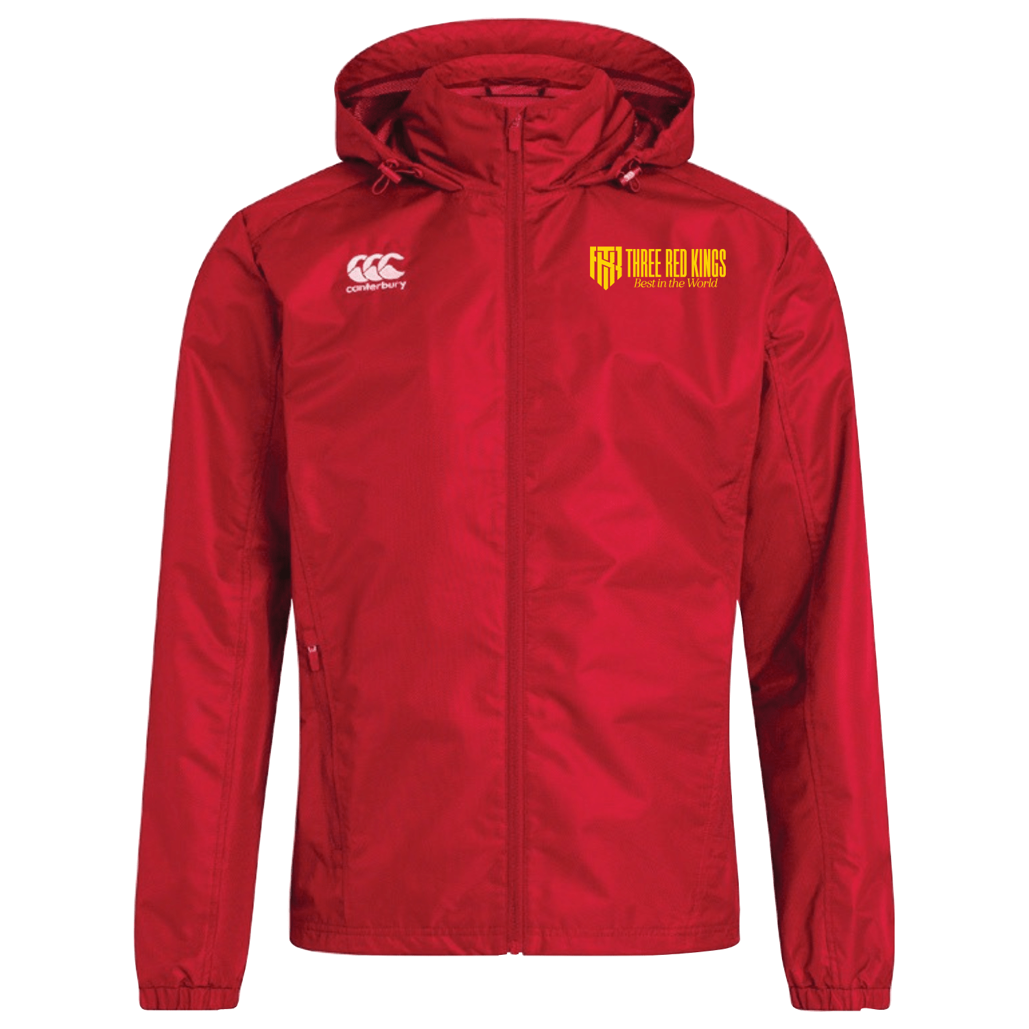 Three Red Kings - Full Zip Rain Jacket - Red - Canterbury - Stash Shop