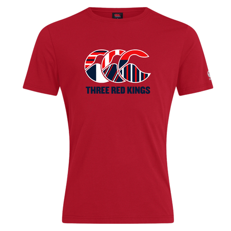 Three Red Kings - Plain Tee - Red - Canterbury - Stash Shop