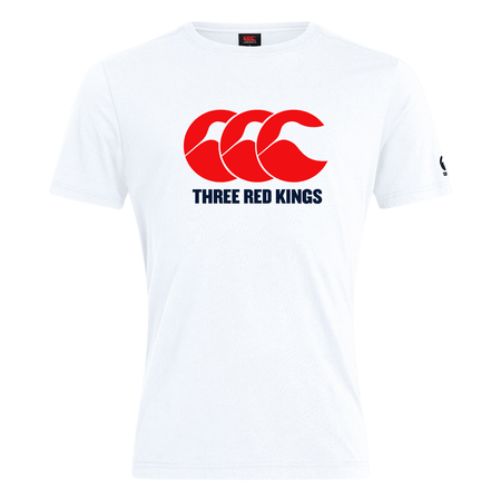 Three Red Kings - Plain Tee - White - Canterbury - Stash Shop
