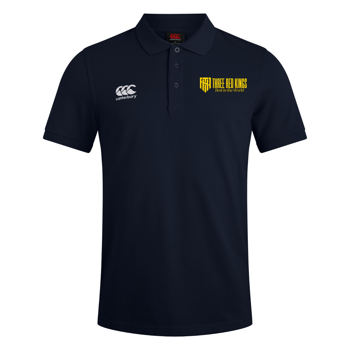 Three Red Kings - Waimak Poloshirt - Navy - Canterbury - Stash Shop