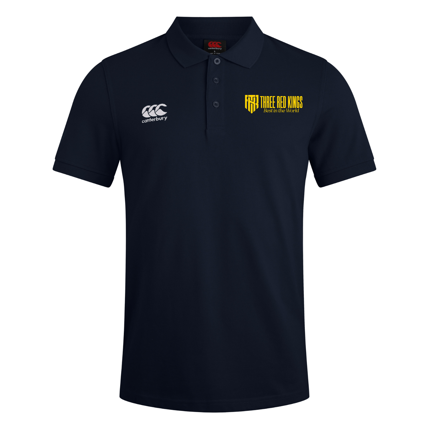Three Red Kings - Waimak Poloshirt - Navy - Canterbury - Stash Shop