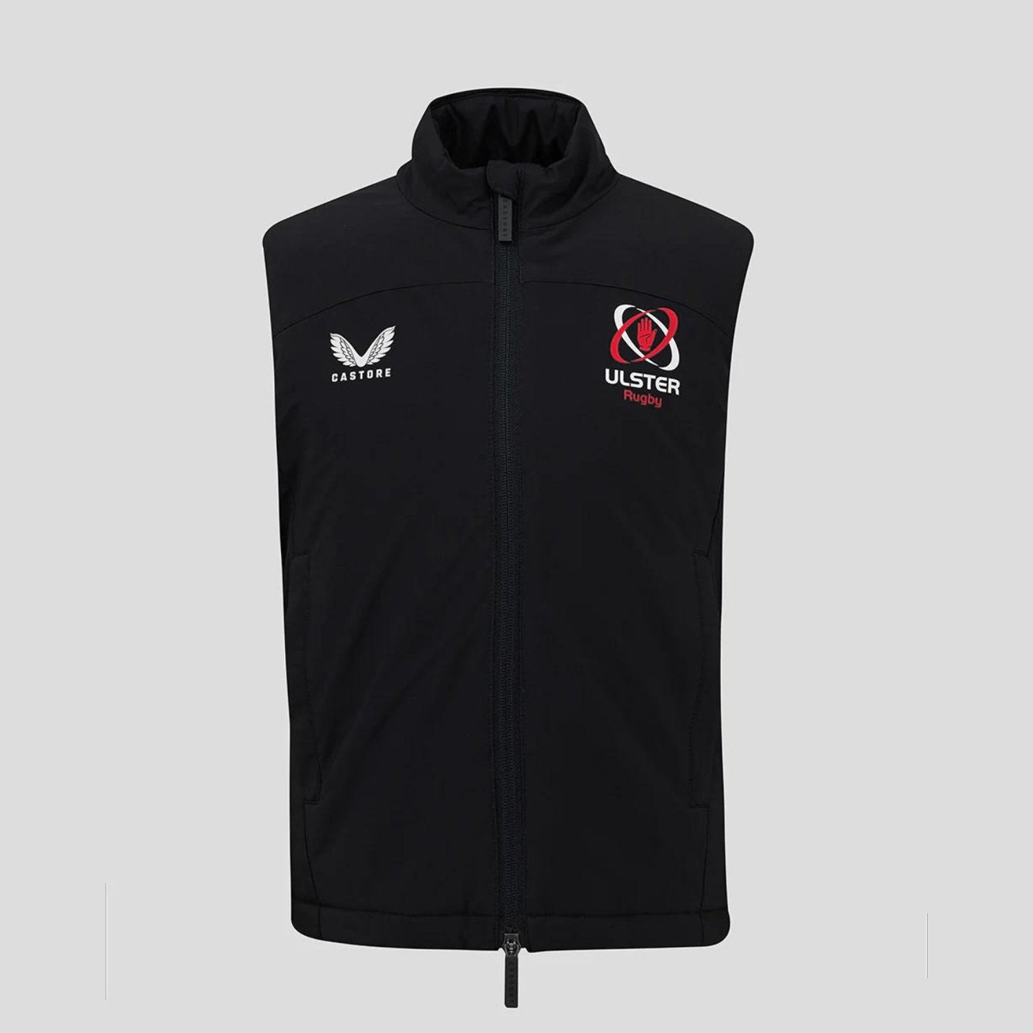 Ulster Rugby 24/25 - Padded Gilet - Caviar Black - Castore - Stash Shop