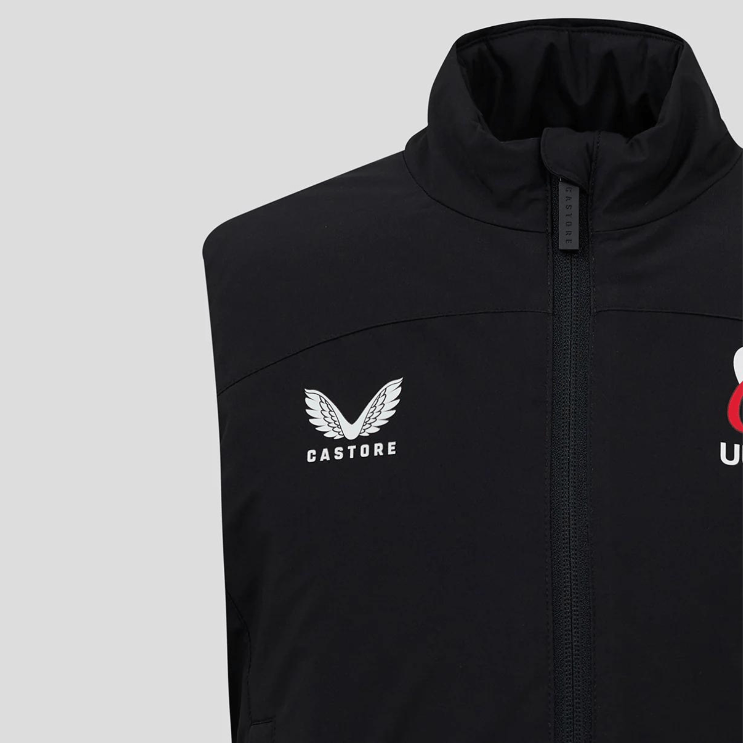 Ulster Rugby 24/25 - Padded Gilet - Caviar Black - Castore - Stash Shop