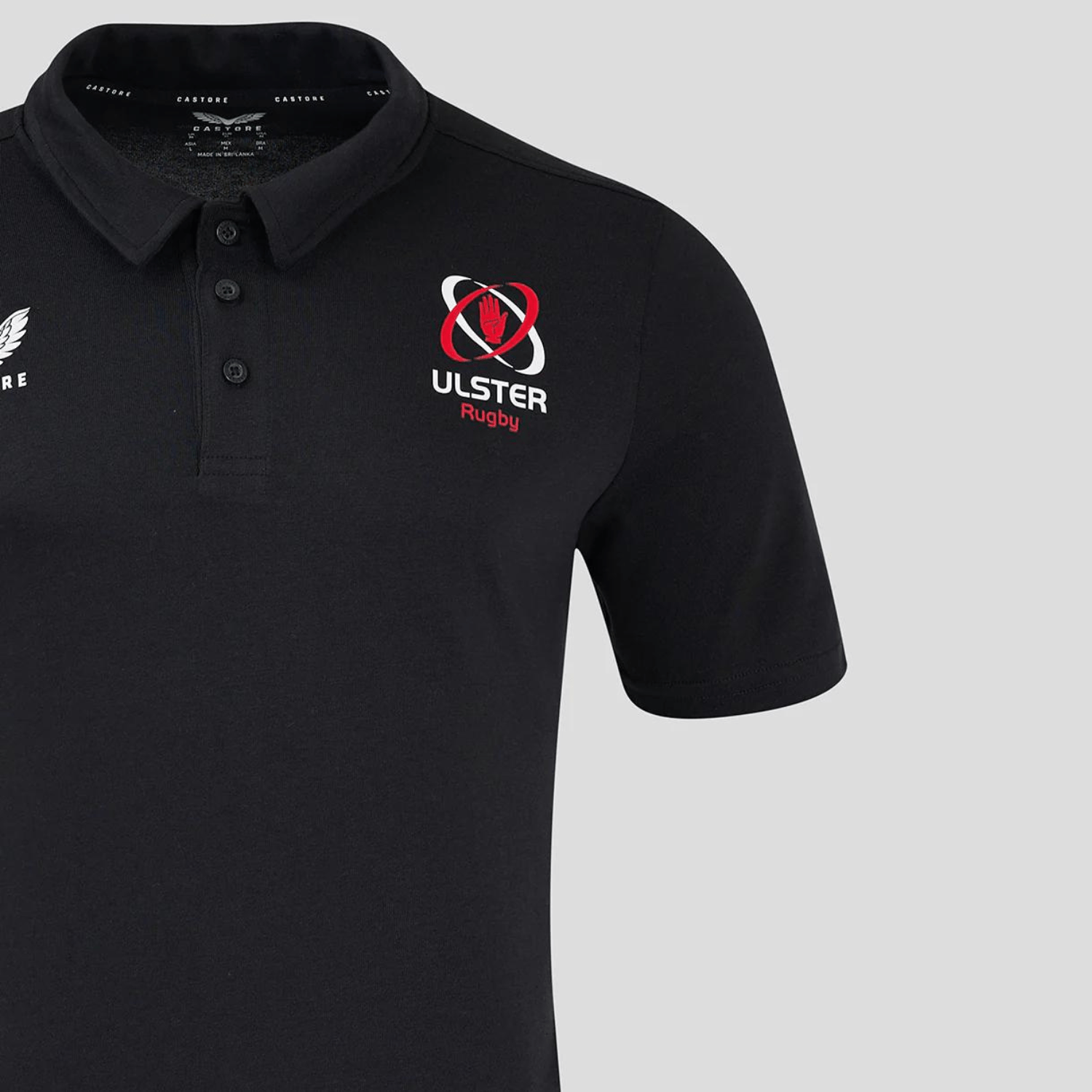 Ulster Rugby 24/25 - Polycotton Leisure Polo - Caviar - Castore - Stash Shop