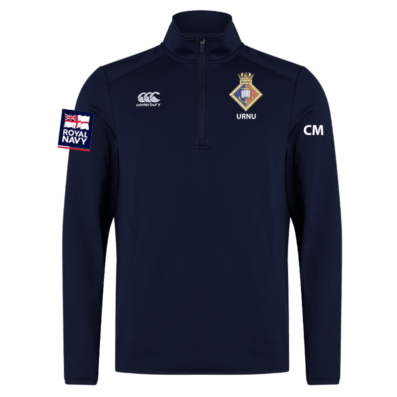 University Royal Navy Belfast - Mens 1/4 Zip Midlayer - Canterbury - Stash Shop