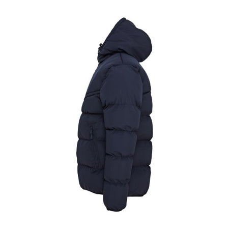 Chevron Puffer Jacket Navy - side