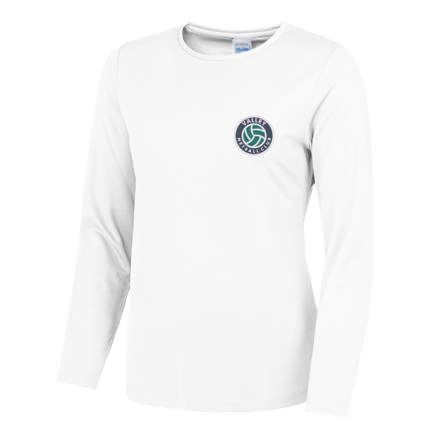 Valley Netball Club LS Tee - Arctic White - Stash Shop - Stash Shop