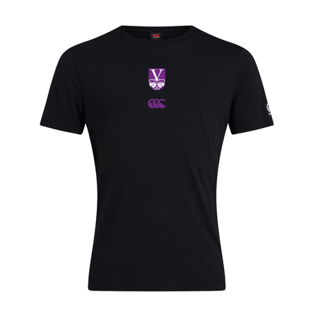Vanbrugh College Rugby - Club Plain Tee - Black -Canterbury- Stash Shop