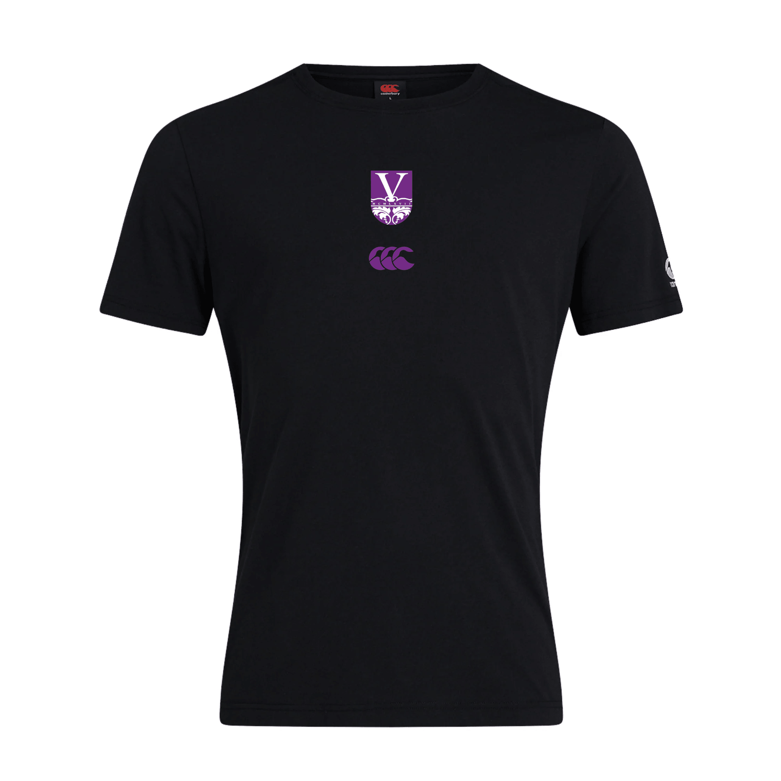 Vanbrugh College Rugby - Club Plain Tee - Black -Canterbury- Stash Shop