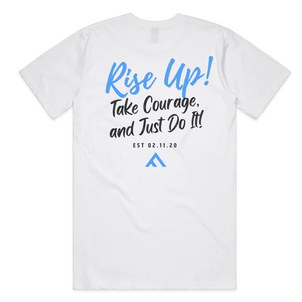 Arise Fitness - Classic Tee - White - Back