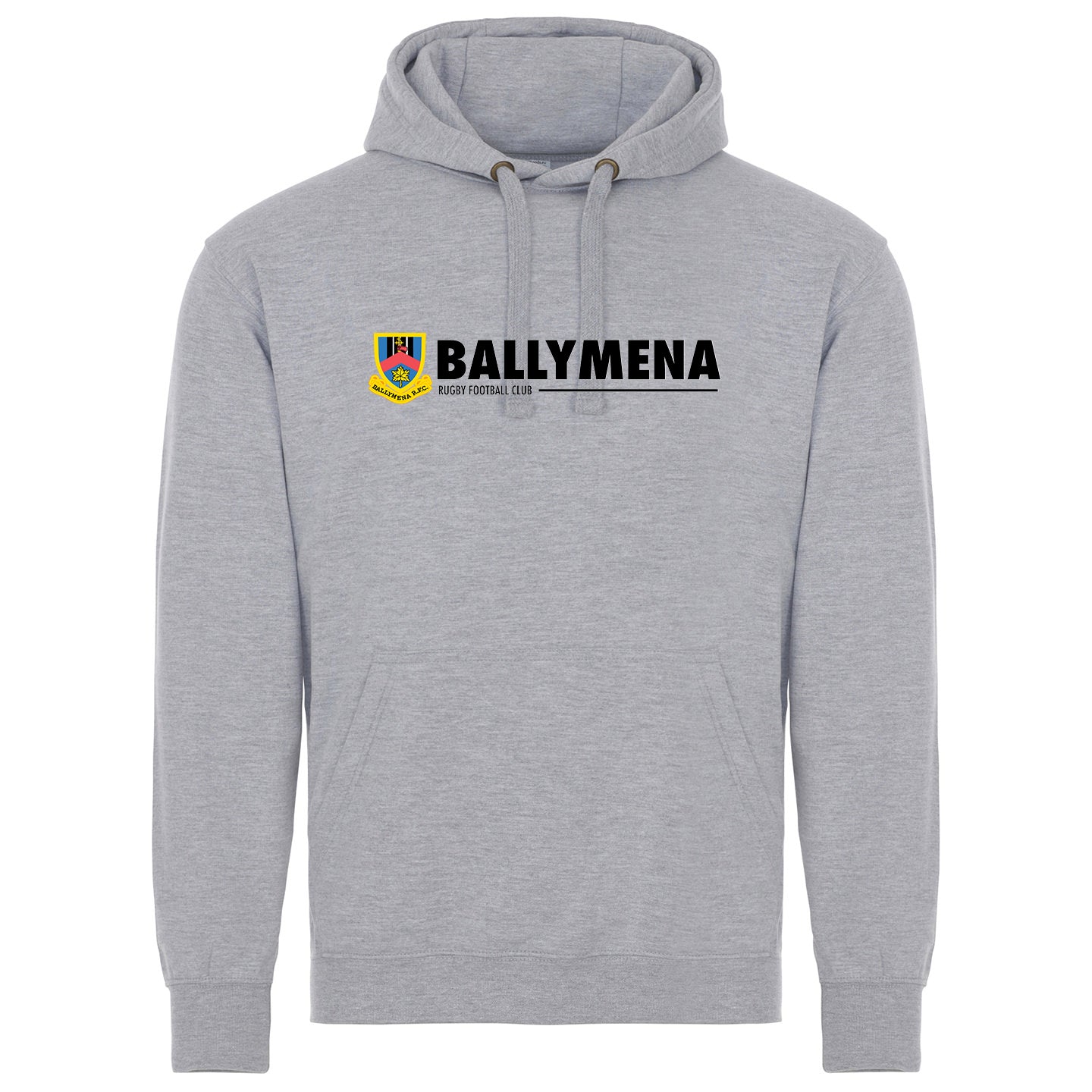 Ballymena Rugby Club - Junior Logo Hoody Grey