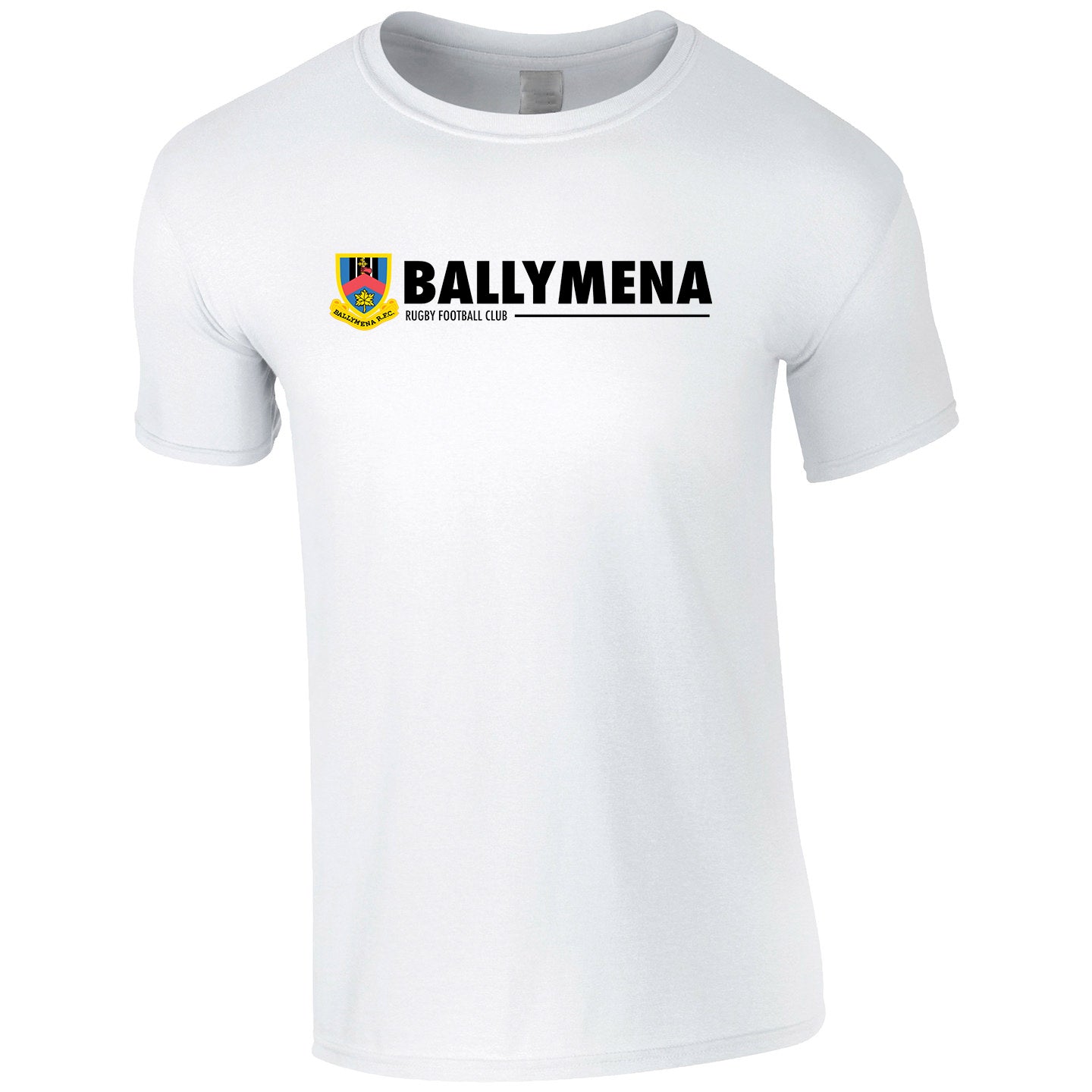 Ballymena Rugby Club - Cotton Logo Tee White