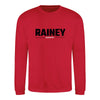 Rainey Old Boys Rugby Club - Junior Red Logo Sweatshirt