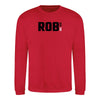 Rainey Old Boys Rugby Club - Junior Red ROB Sweatshirt