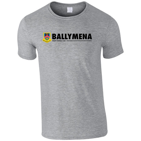 Ballymena Rugby Club - Cotton Logo Tee Grey - Stash Inc. - Stash Shop