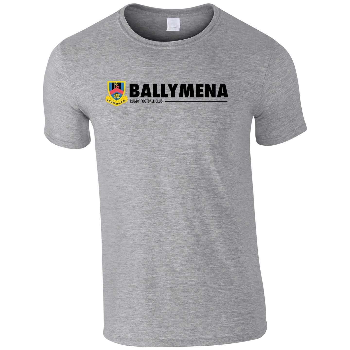Ballymena Rugby Club - Cotton Logo Tee Grey - Stash Inc. - Stash Shop