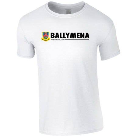 Ballymena Rugby Club - Cotton Logo Tee White - Stash Inc. - Stash Shop
