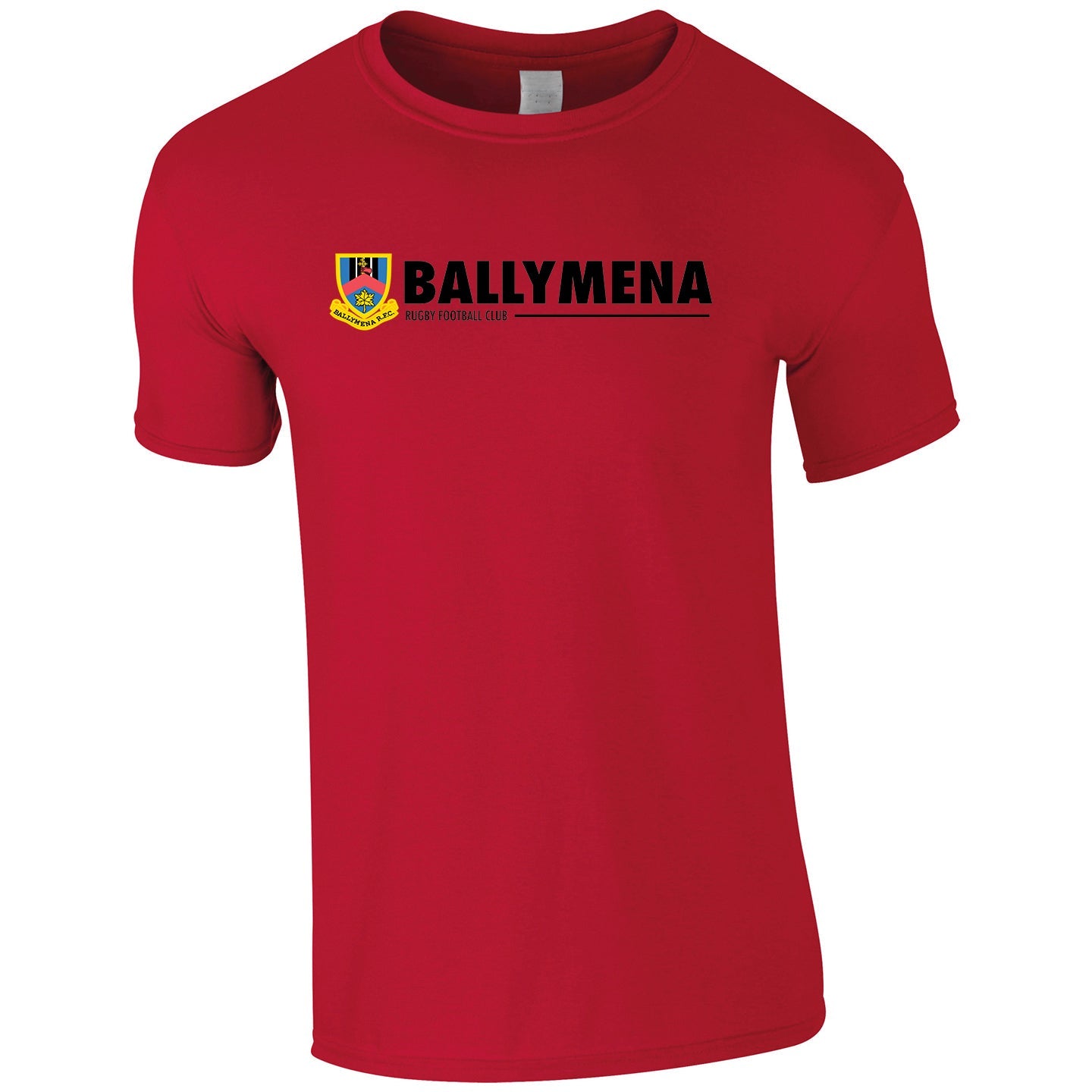 Ballymena Rugby Club - Junior Cotton Logo Tee Red - Stash Inc. - Stash Shop