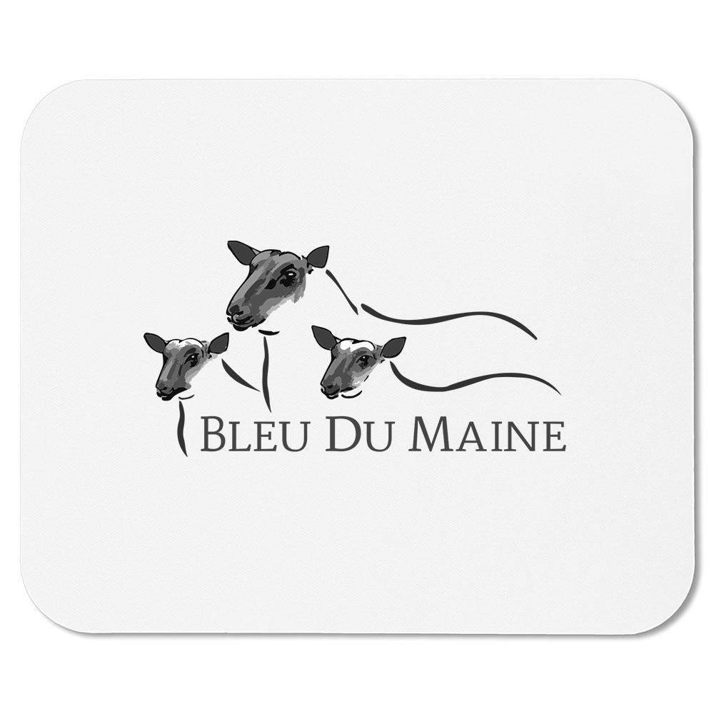 Bleu Du Maine Sheep Societ Custom Mouse Mat - Stash Shop - Stash Shop