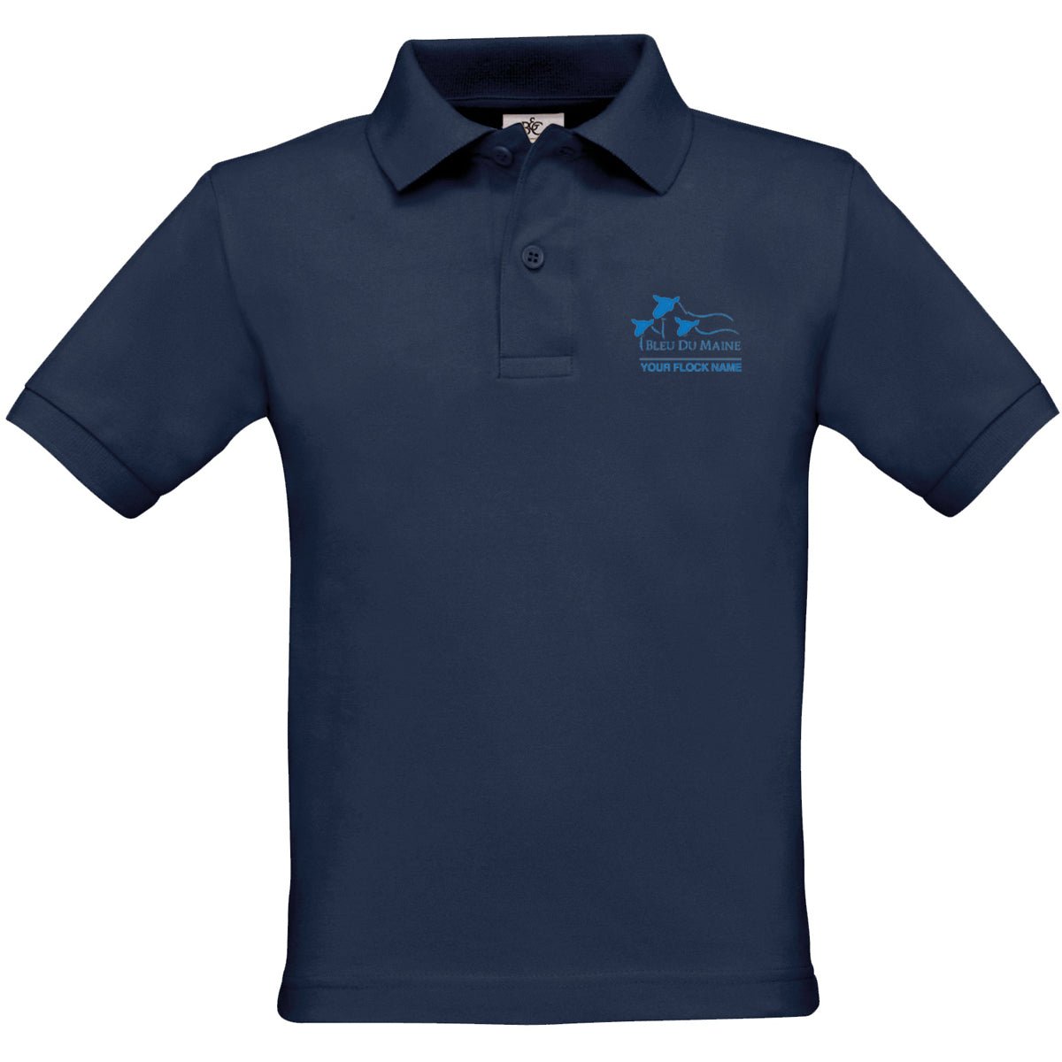 Bleu Du Maine Sheep Society Kids Poloshirt - Stash Shop - Stash Shop
