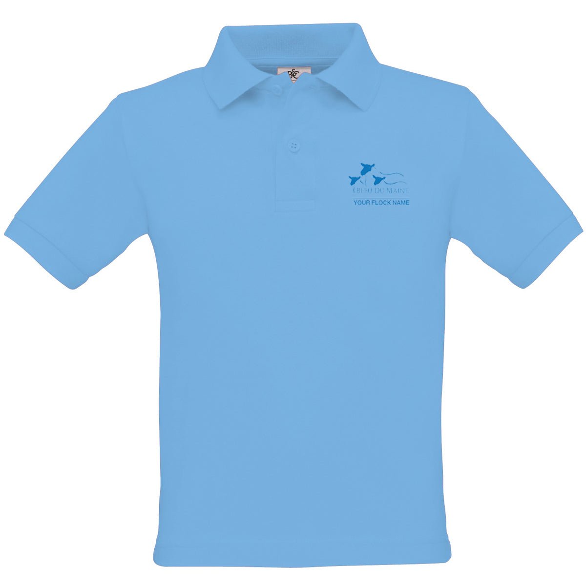 Bleu Du Maine Sheep Society Kids Poloshirt - Stash Shop - Stash Shop