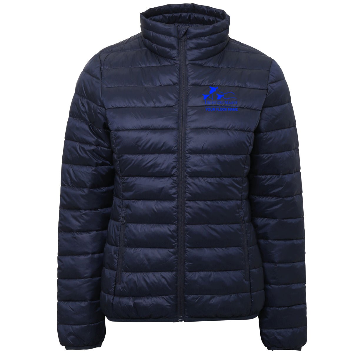 Bleu Du Maine Sheep Society Ladies Puffa Jacket - Stash Shop - Stash Shop