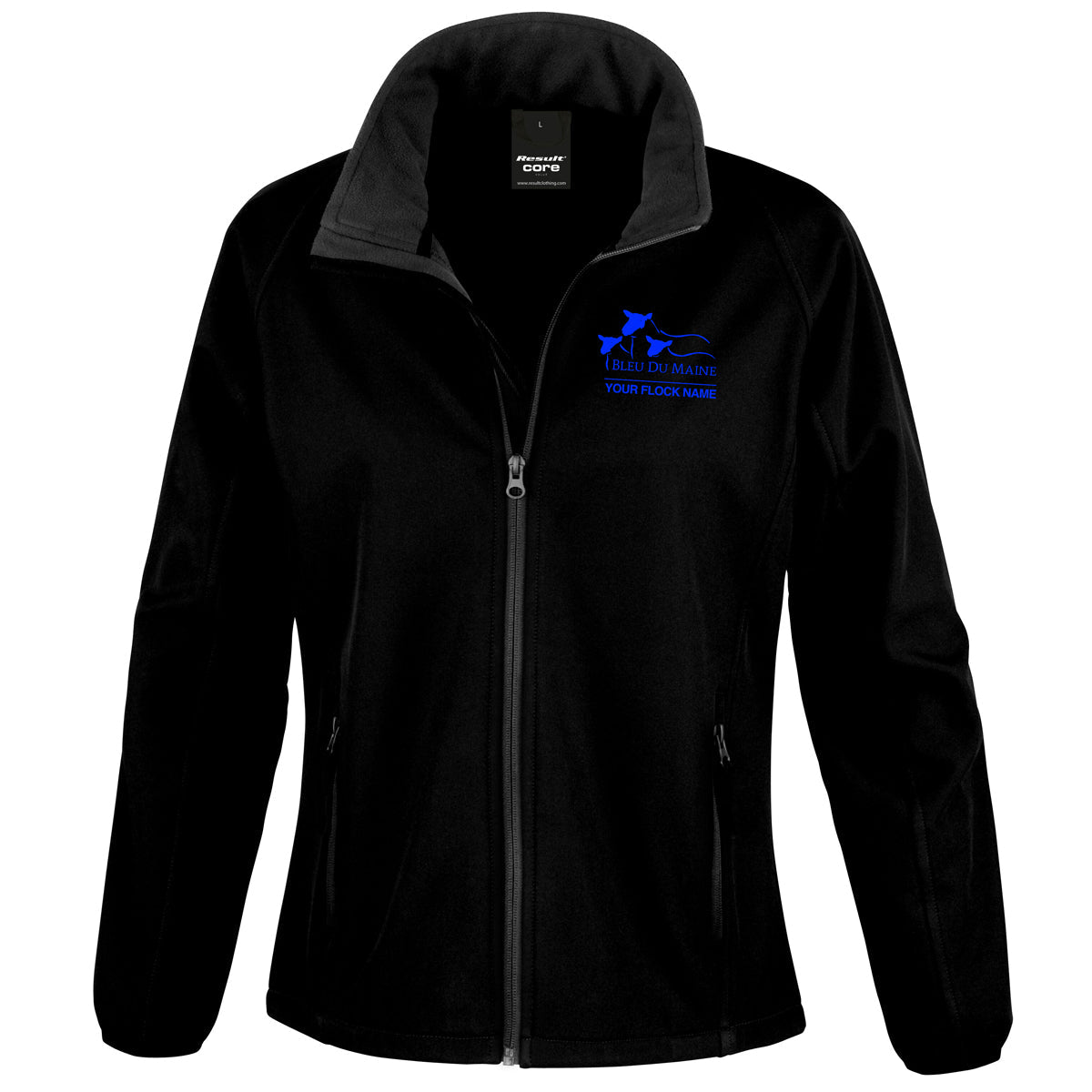 Bleu Du Maine Sheep Society Ladies Softshell Jacket - Stash Shop - Stash Shop