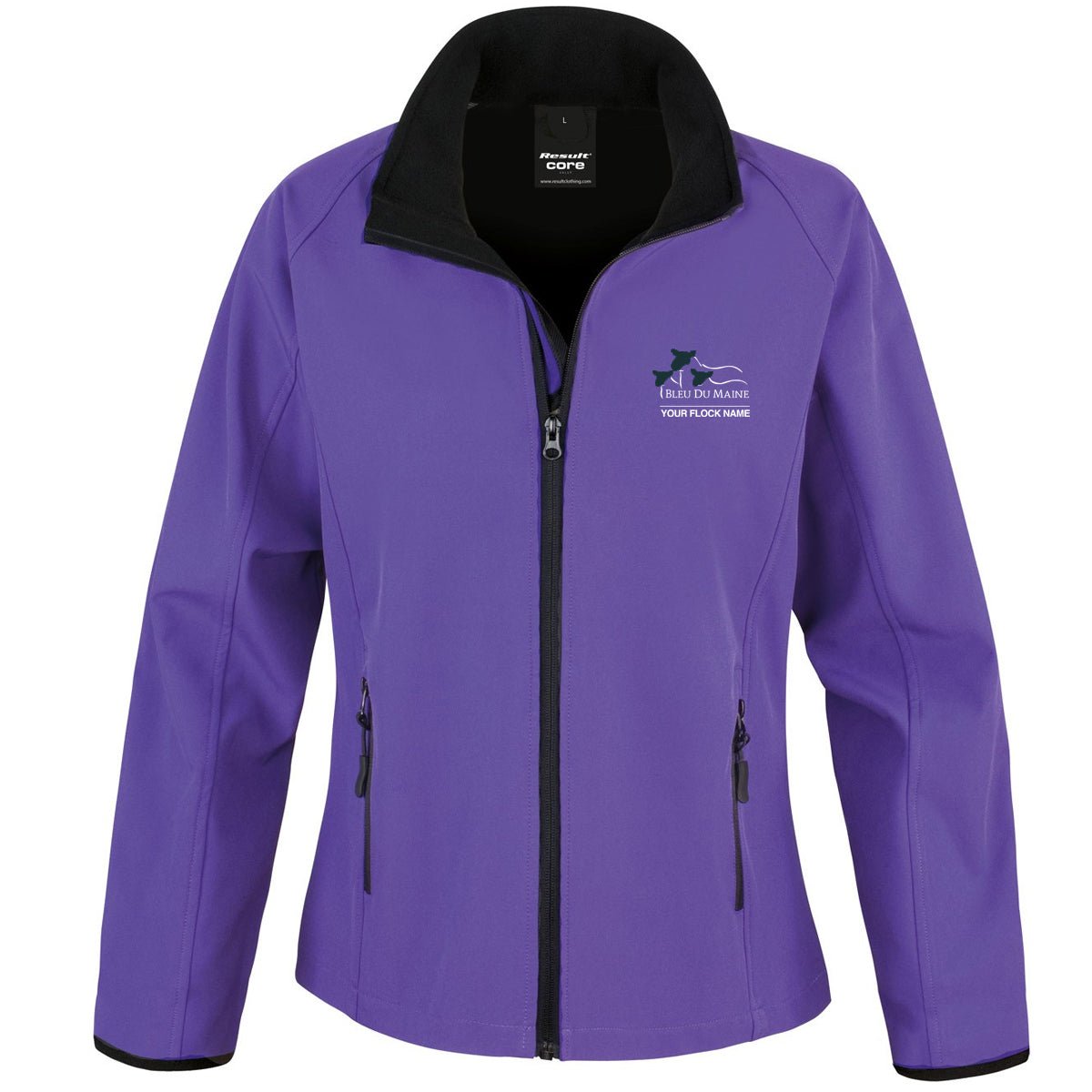 Bleu Du Maine Sheep Society Ladies Softshell Jacket - Stash Shop - Stash Shop