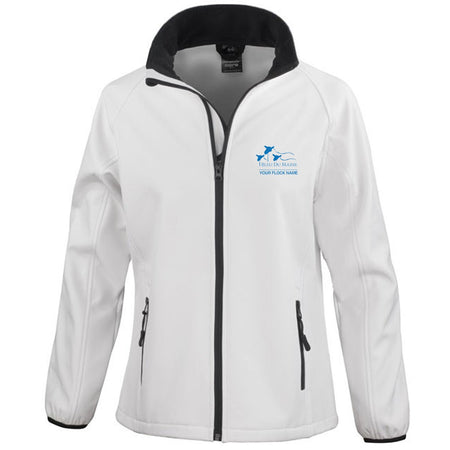 Bleu Du Maine Sheep Society Ladies Softshell Jacket - Stash Shop - Stash Shop