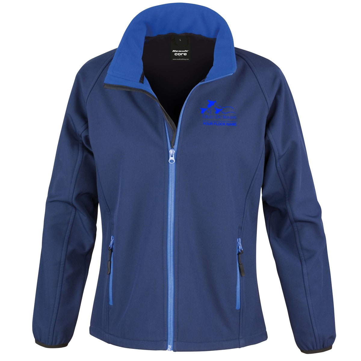 Bleu Du Maine Sheep Society Ladies Softshell Jacket - Stash Shop - Stash Shop